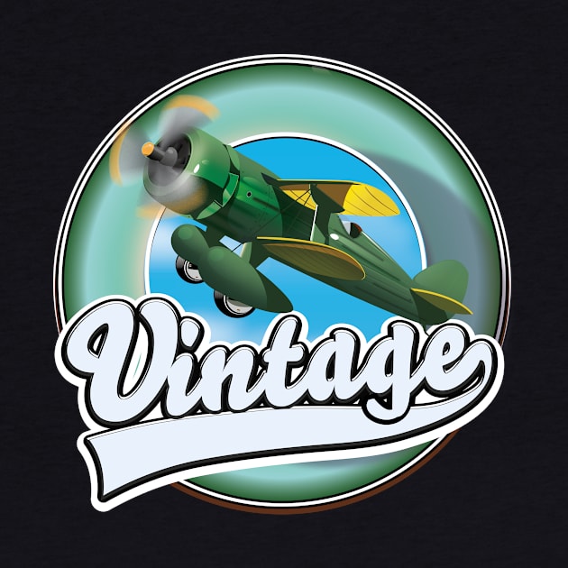 Vintage aircraft logo by nickemporium1